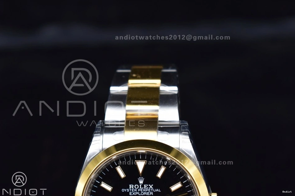 Steel 1:1 DD3230 VSF SS Explorer Edition on Dial Best 904L 124273 Bracelet 36mm Black YG 0601